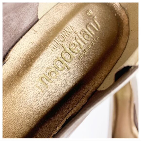 Magdesians California Bronze Leather Woven Loafers‎ - Picture 12 of 14